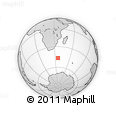Outline Map of the Area around 46° 34' 35" S, 35° 46' 29" E, rectangular outline