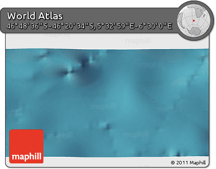Satellite 3D Map of the Area around 46° 34' 35" S, 6° 1' 30" E