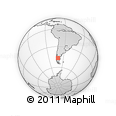 Outline Map of the Area around 46° 34' 35" S, 71° 19' 29" W, rectangular outline