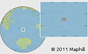 Savanna Style Location Map of the area around 46° 34' 35" S, 75° 43' 29" E