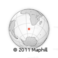 Outline Map of the Area around 46° 34' 35" S, 8° 34' 29" E, rectangular outline