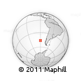 Outline Map of the Area around 46° 34' 35" S, 90° 1' 30" W, rectangular outline