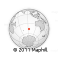 Outline Map of the Area around 46° 34' 35" S, 93° 34' 29" E, rectangular outline
