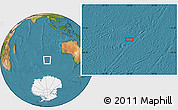 Satellite Location Map of the area around 46° 34' 35" S, 94° 25' 30" E