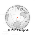 Outline Map of the Area around 46° 34' 35" S, 98° 40' 30" E, rectangular outline