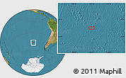 Satellite Location Map of the area around 46° 59' 36" S, 106° 10' 30" W