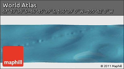 Satellite Panoramic Map of the Area around 46° 59' 36" S, 106° 10' 30" W