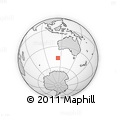 Outline Map of the Area around 46° 59' 36" S, 113° 58' 29" E, rectangular outline