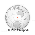 Outline Map of the Area around 46° 59' 36" S, 117° 22' 30" E, rectangular outline