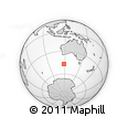 Outline Map of the Area around 46° 59' 36" S, 118° 13' 29" E, rectangular outline
