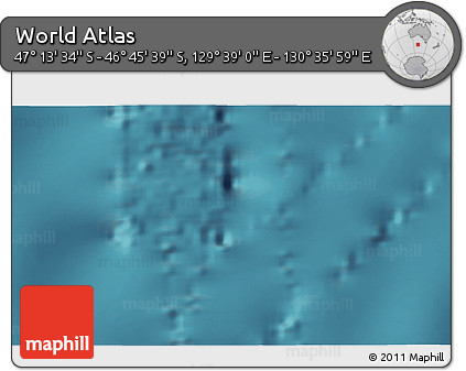 Satellite 3D Map of the Area around 46° 59' 36" S, 130° 7' 30" E