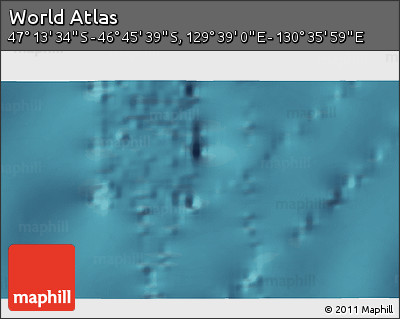 Satellite 3D Map of the Area around 46° 59' 36" S, 130° 7' 30" E