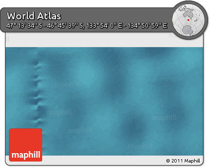 Satellite 3D Map of the Area around 46° 59' 36" S, 134° 22' 30" E