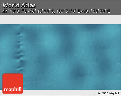 Satellite 3D Map of the Area around 46° 59' 36" S, 134° 22' 30" E