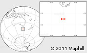 Blank Location Map of the area around 46° 59' 36" S, 146° 16' 30" E