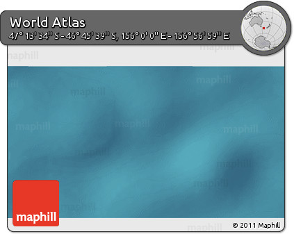 Satellite 3D Map of the Area around 46° 59' 36" S, 156° 28' 29" E