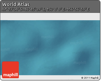Satellite 3D Map of the Area around 46° 59' 36" S, 156° 28' 29" E