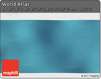 Satellite 3D Map of the Area around 46° 59' 36" S, 157° 19' 29" E
