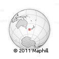 Outline Map of the Area around 46° 59' 36" S, 159° 52' 30" E, rectangular outline