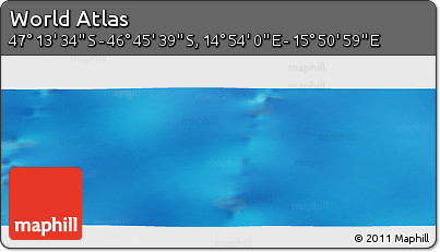Physical Panoramic Map of the Area around 46° 59' 36" S, 15° 22' 30" E