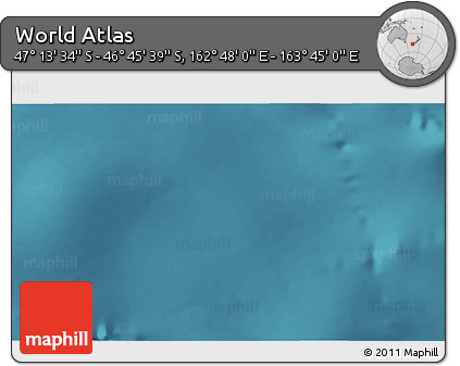 Satellite 3D Map of the Area around 46° 59' 36" S, 163° 16' 30" E