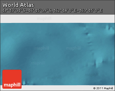 Satellite 3D Map of the Area around 46° 59' 36" S, 163° 16' 30" E