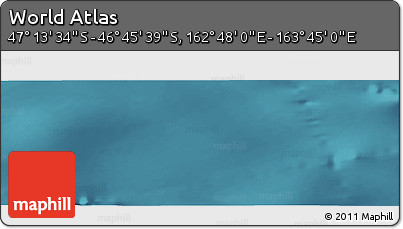 Satellite Panoramic Map of the Area around 46° 59' 36" S, 163° 16' 30" E