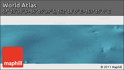 Satellite Panoramic Map of the Area around 46° 59' 36" S, 163° 16' 30" E