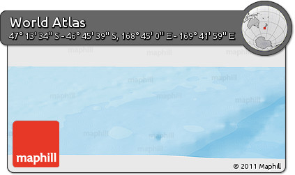 Political Panoramic Map of the Area around 46° 59' 36" S, 169° 13' 29" E