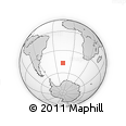 Outline Map of the Area around 46° 59' 36" S, 16° 4' 29" W, rectangular outline