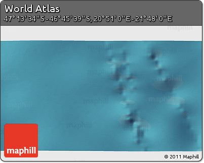 Satellite 3D Map of the Area around 46° 59' 36" S, 21° 19' 30" E