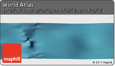 Satellite Panoramic Map of the Area around 46° 59' 36" S, 22° 10' 29" E
