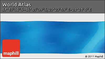 Physical Panoramic Map of the Area around 46° 59' 36" S, 23° 52' 30" E