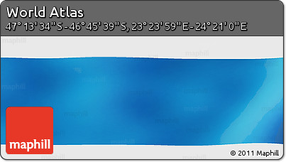 Physical Panoramic Map of the Area around 46° 59' 36" S, 23° 52' 30" E