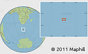 Savanna Style Location Map of the area around 46° 59' 36" S, 24° 43' 30" E