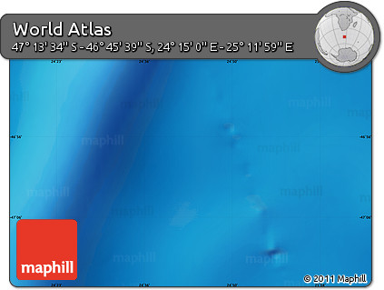Physical Map of the Area around 46° 59' 36" S, 24° 43' 30" E