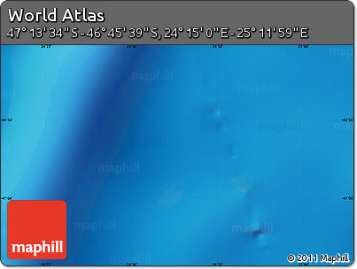 Physical Map of the Area around 46° 59' 36" S, 24° 43' 30" E