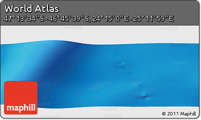 Physical Panoramic Map of the Area around 46° 59' 36" S, 24° 43' 30" E