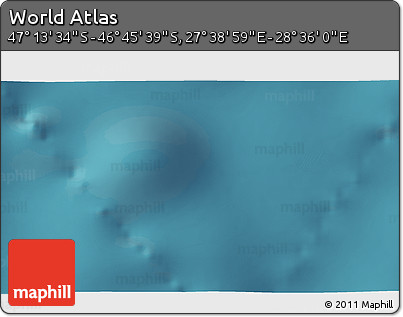 Satellite 3D Map of the Area around 46° 59' 36" S, 28° 7' 30" E
