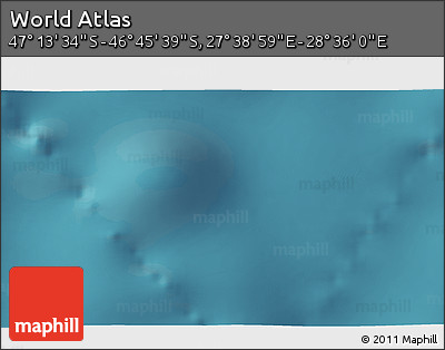 Satellite 3D Map of the Area around 46° 59' 36" S, 28° 7' 30" E