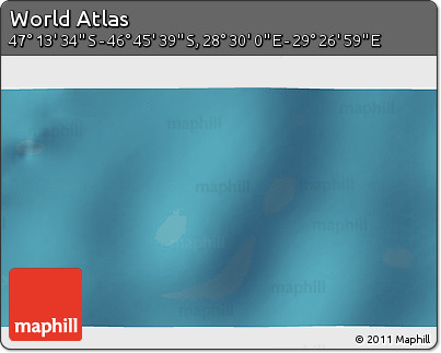 Satellite 3D Map of the Area around 46° 59' 36" S, 28° 58' 30" E
