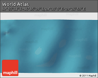 Satellite 3D Map of the Area around 46° 59' 36" S, 28° 58' 30" E