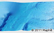 Physical 3D Map of the area around 46° 59' 36" S, 32° 22' 30" E