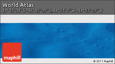 Shaded Relief Panoramic Map of the Area around 46° 59' 36" S, 48° 22' 30" W