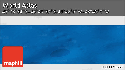 Political Panoramic Map of the Area around 46° 59' 36" S, 49° 13' 30" W