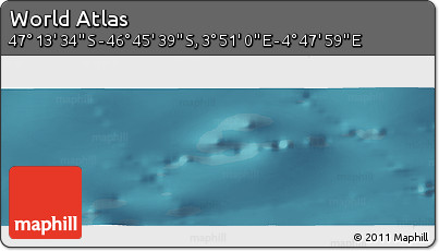 Satellite Panoramic Map of the Area around 46° 59' 36" S, 4° 19' 30" E