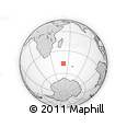 Outline Map of the Area around 46° 59' 36" S, 51° 4' 30" E, rectangular outline
