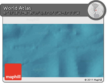 Satellite 3D Map of the Area around 46° 59' 36" S, 53° 28' 30" W