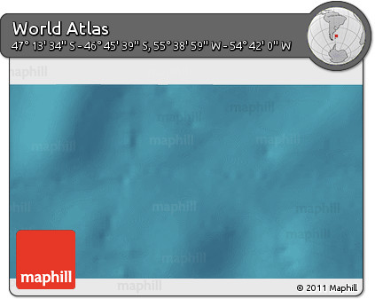 Satellite 3D Map of the Area around 46° 59' 36" S, 55° 10' 29" W