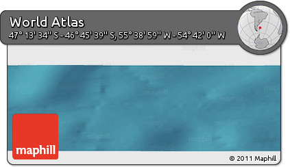 Satellite Panoramic Map of the Area around 46° 59' 36" S, 55° 10' 29" W